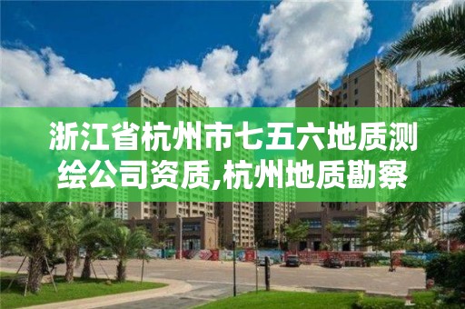 浙江省杭州市七五六地質測繪公司資質,杭州地質勘察院。