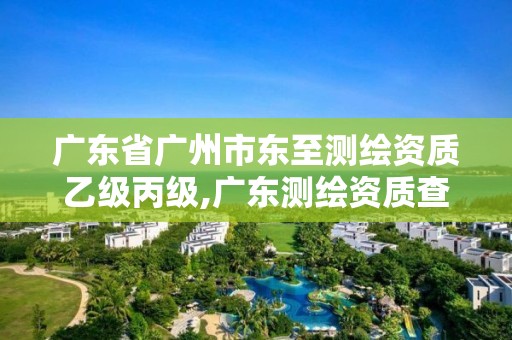 廣東省廣州市東至測繪資質(zhì)乙級丙級,廣東測繪資質(zhì)查詢