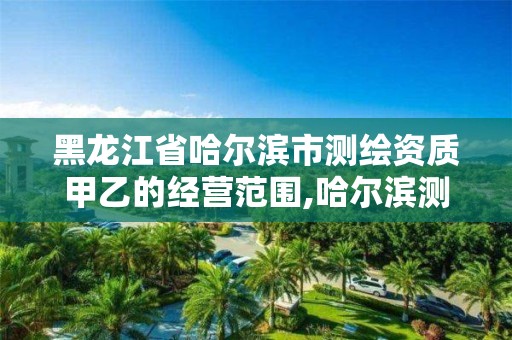 黑龍江省哈爾濱市測繪資質甲乙的經營范圍,哈爾濱測繪局幼兒園是民辦還是公辦。