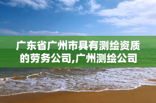 廣東省廣州市具有測繪資質的勞務公司,廣州測繪公司招聘。