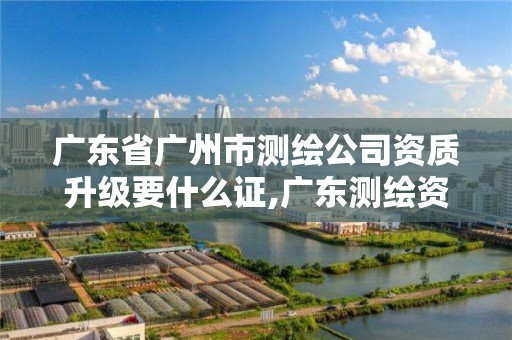 廣東省廣州市測繪公司資質升級要什么證,廣東測繪資質標準