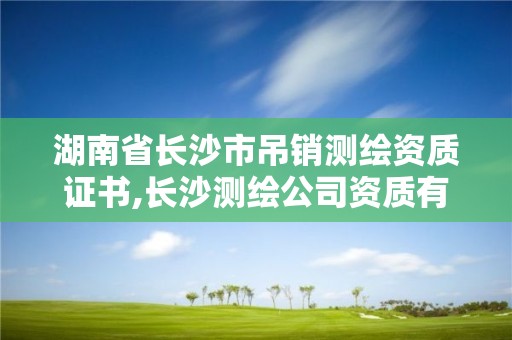 湖南省長沙市吊銷測繪資質證書,長沙測繪公司資質有哪家