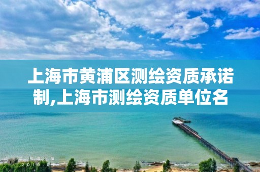 上海市黃浦區測繪資質承諾制,上海市測繪資質單位名單