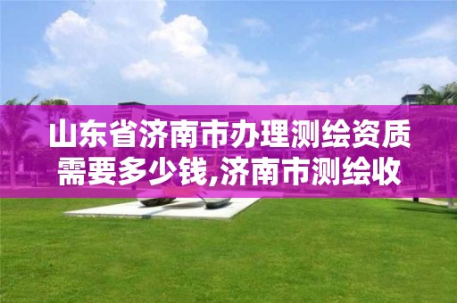 山東省濟南市辦理測繪資質需要多少錢,濟南市測繪收費標準。