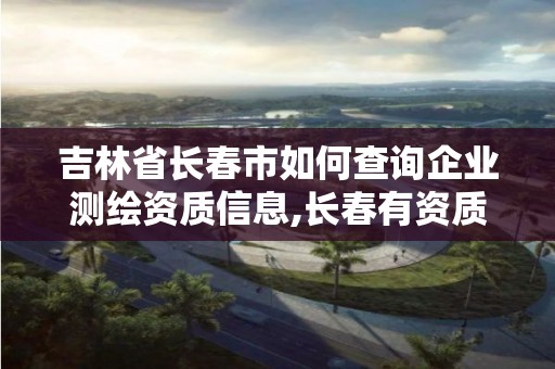 吉林省長春市如何查詢企業測繪資質信息,長春有資質房屋測繪公司電話