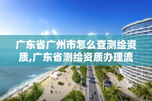 廣東省廣州市怎么查測繪資質,廣東省測繪資質辦理流程