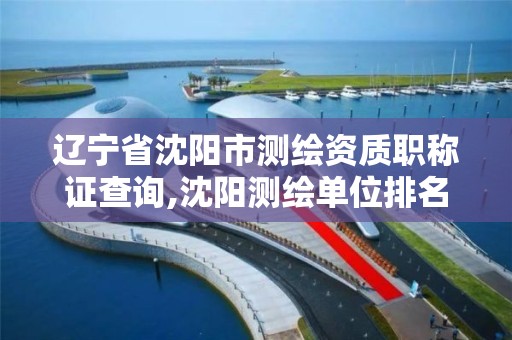 遼寧省沈陽市測繪資質職稱證查詢,沈陽測繪單位排名