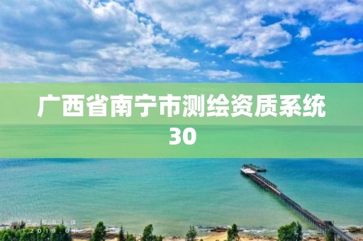 廣西省南寧市測繪資質系統30