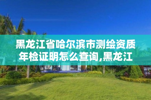 黑龍江省哈爾濱市測繪資質年檢證明怎么查詢,黑龍江省哈爾濱市測繪局。