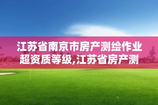 江蘇省南京市房產測繪作業超資質等級,江蘇省房產測繪技術規程。