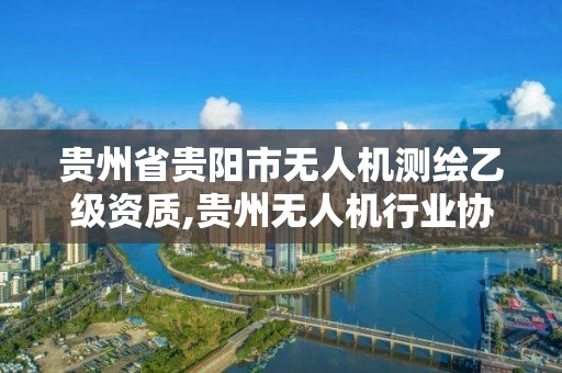 貴州省貴陽市無人機測繪乙級資質,貴州無人機行業協會。