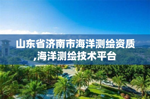 山東省濟南市海洋測繪資質,海洋測繪技術平臺