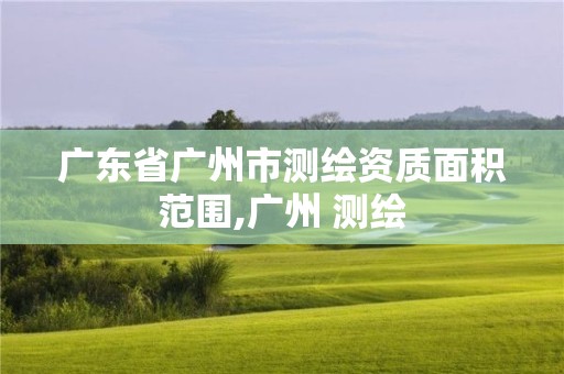 廣東省廣州市測繪資質面積范圍,廣州 測繪