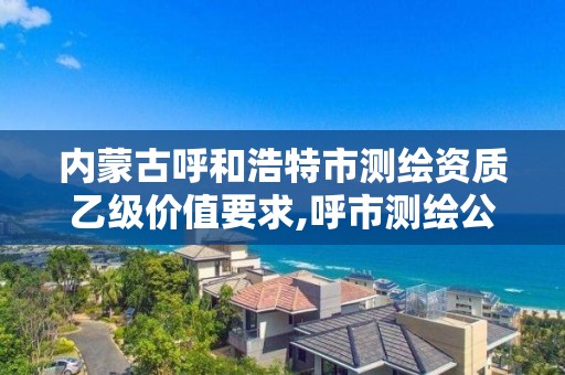 內蒙古呼和浩特市測繪資質乙級價值要求,呼市測繪公司