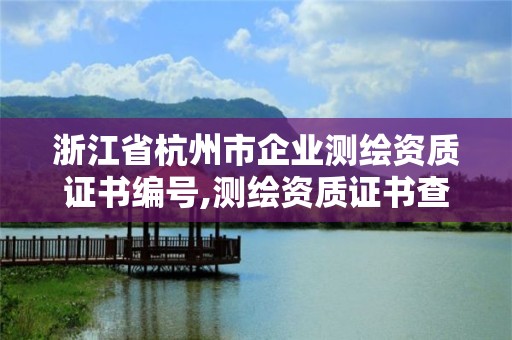 浙江省杭州市企業測繪資質證書編號,測繪資質證書查詢。