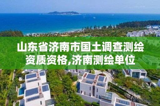 山東省濟南市國土調查測繪資質資格,濟南測繪單位