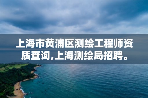 上海市黃浦區測繪工程師資質查詢,上海測繪局招聘。