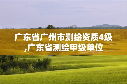 廣東省廣州市測繪資質(zhì)4級,廣東省測繪甲級單位