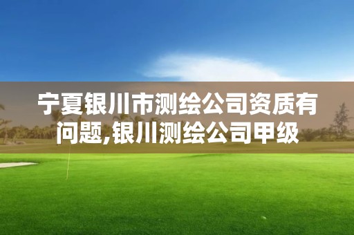 寧夏銀川市測繪公司資質有問題,銀川測繪公司甲級