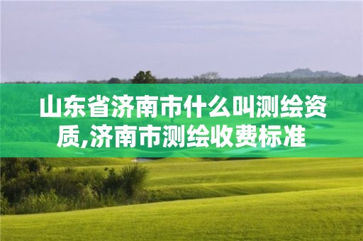 山東省濟南市什么叫測繪資質,濟南市測繪收費標準