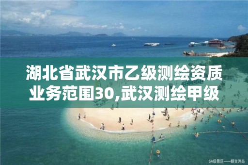 湖北省武漢市乙級測繪資質業務范圍30,武漢測繪甲級資質公司。