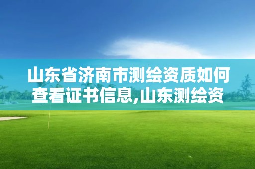 山東省濟南市測繪資質如何查看證書信息,山東測繪資質代辦。