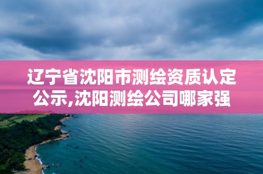 遼寧省沈陽市測繪資質認定公示,沈陽測繪公司哪家強哪家好