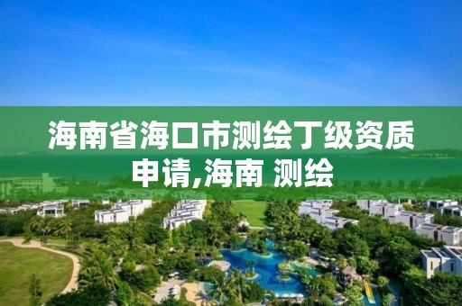 海南省海口市測繪丁級資質申請,海南 測繪