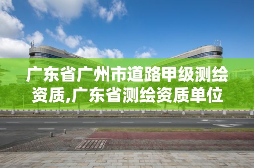 廣東省廣州市道路甲級(jí)測(cè)繪資質(zhì),廣東省測(cè)繪資質(zhì)單位名單