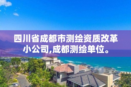 四川省成都市測繪資質改革小公司,成都測繪單位。