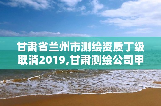 甘肅省蘭州市測繪資質丁級取消2019,甘肅測繪公司甲級排名