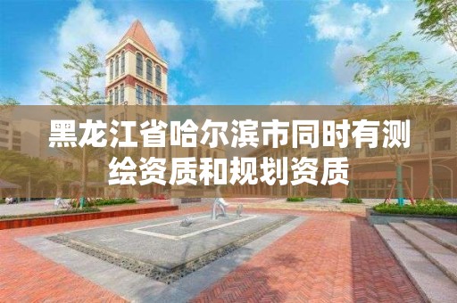 黑龍江省哈爾濱市同時有測繪資質和規劃資質