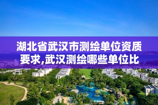 湖北省武漢市測繪單位資質要求,武漢測繪哪些單位比較好