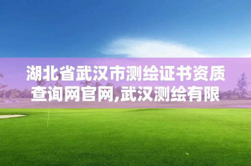 湖北省武漢市測繪證書資質查詢網官網,武漢測繪有限公司。