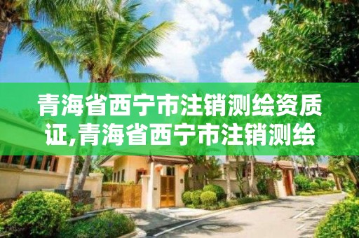 青海省西寧市注銷測繪資質(zhì)證,青海省西寧市注銷測繪資質(zhì)證書在哪辦