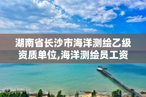 湖南省長沙市海洋測繪乙級資質單位,海洋測繪員工資一般多少