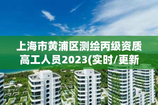 上海市黃浦區測繪丙級資質高工人員2023(實時/更新中)