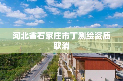 河北省石家莊市丁測繪資質(zhì)取消