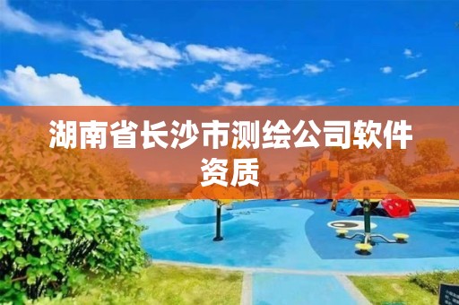 湖南省長沙市測繪公司軟件資質