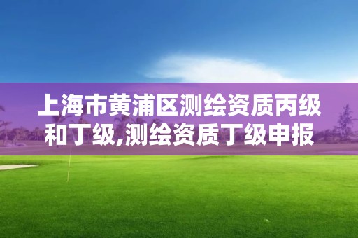 上海市黃浦區測繪資質丙級和丁級,測繪資質丁級申報條件