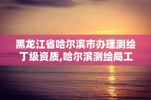 黑龍江省哈爾濱市辦理測繪丁級資質,哈爾濱測繪局工資怎么樣