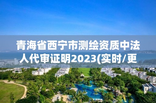 青海省西寧市測繪資質中法人代審證明2023(實時/更新中)