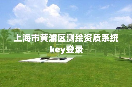 上海市黃浦區(qū)測繪資質(zhì)系統(tǒng)key登錄