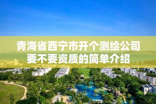 青海省西寧市開個測繪公司要不要資質的簡單介紹