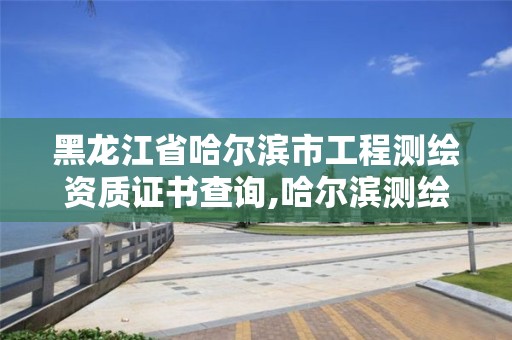 黑龍江省哈爾濱市工程測繪資質證書查詢,哈爾濱測繪地理信息局。