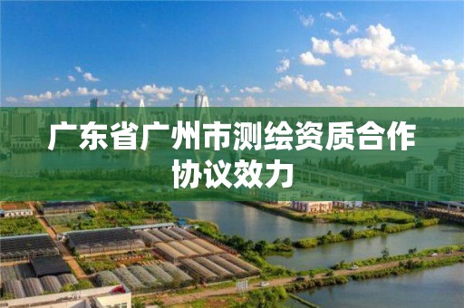 廣東省廣州市測繪資質合作協議效力