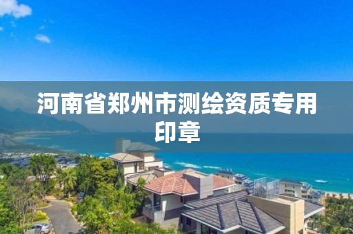 河南省鄭州市測繪資質專用印章