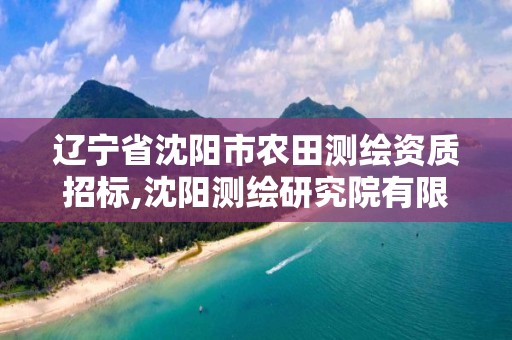 遼寧省沈陽市農田測繪資質招標,沈陽測繪研究院有限公司官網