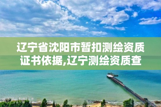 遼寧省沈陽市暫扣測繪資質證書依據,遼寧測繪資質查詢。