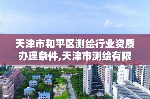 天津市和平區測繪行業資質辦理條件,天津市測繪有限公司